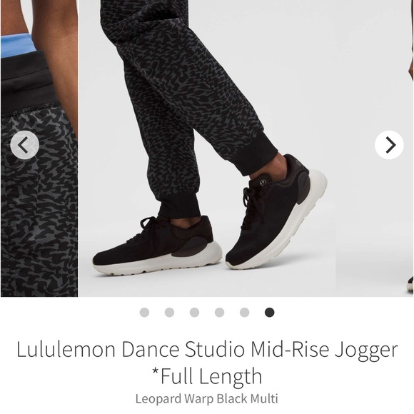 Lululemon Dance Studio Mid-Rise Jogger  Leopard Warp Black Multi sz 16 - Picture 11 of 11